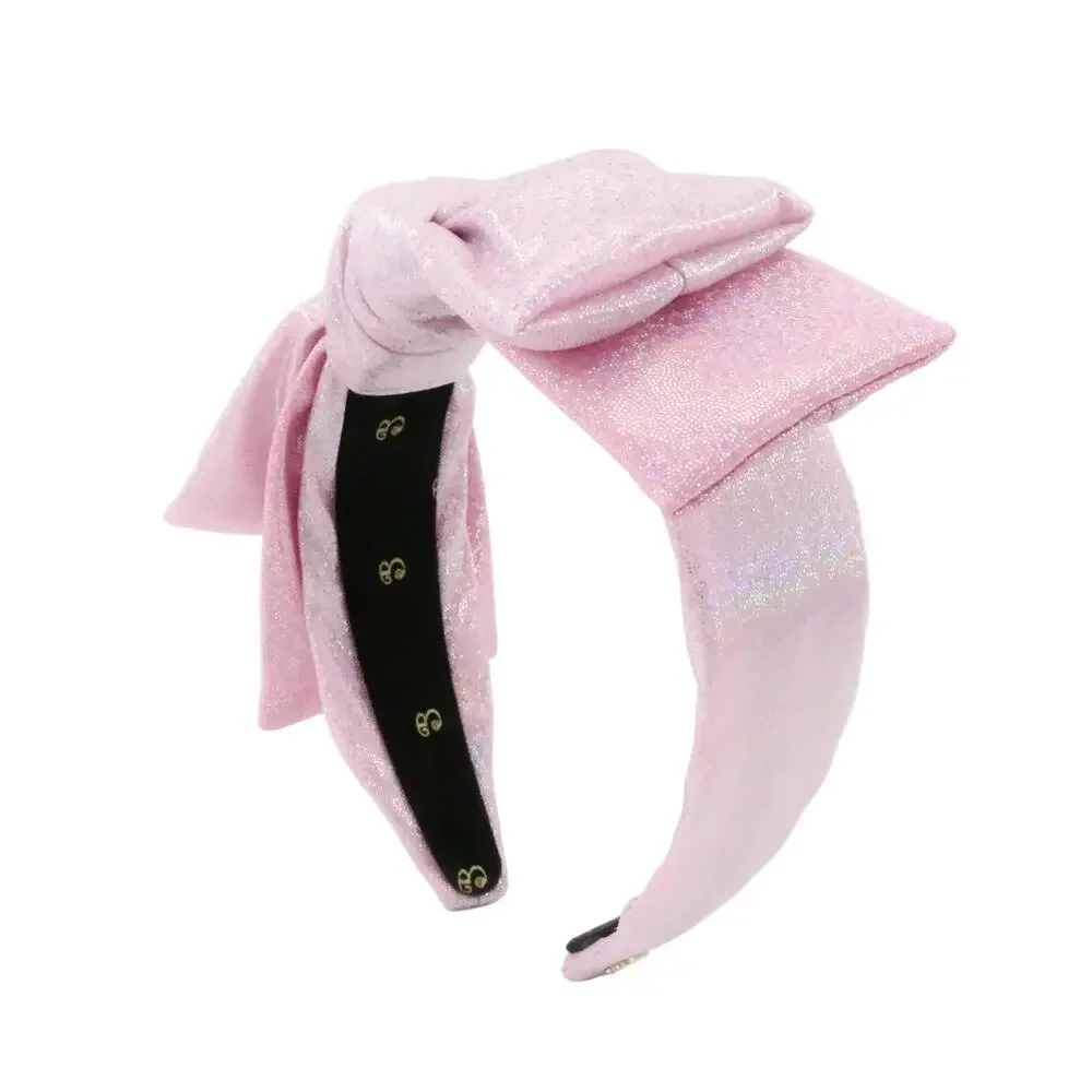 The Glitter Pink Bow Headband